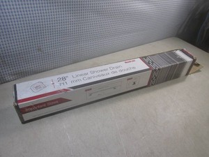 (F-3) Neodrain 28 Linear Shower Drain in Black