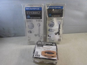(CSB) 2 Tub & Shower Drain Kits and 2 Wax Rings