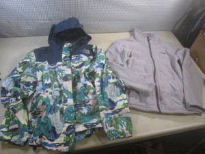 (CSB) 2 North Face Girls Jackets Size 14-16  1 Fleece 1 RainWind Breaker