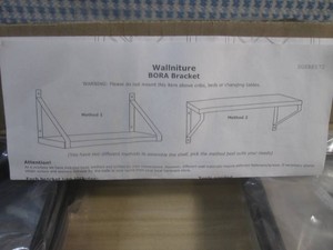 (EW3) 4 - 24 Wood Shelves with Matte Black Metal Brackets