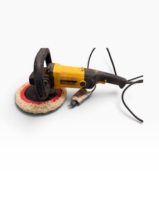 Alltrade Trades Pro 10-Amp Variable-Speed PolisherBuffer with Wool Pad - working