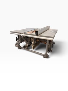 RIDGID Portable Jobsite Table Saw with Rip Fence  10 - working