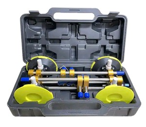 Pair of 6-inch double-bar stone seam setters with vacuum suction cups in a carrying case Retails new for $235