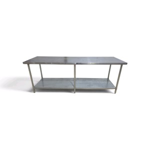 8 Foot NSF Stainless Steel Table  30 Wide  36 tall