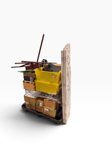 Large Mystery Event Dcor Lot  Easels, Decorative Panels, Floral vases, Storage Bins & More