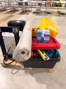 Mystery tools, mop, storage, ac unit and more.