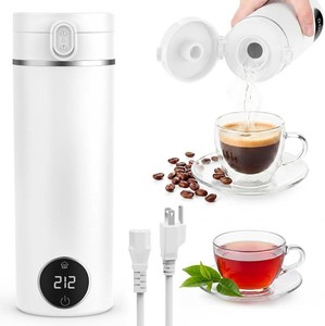 $30 Portable Travel Electric Tea Kettle,6 Preset Temp Plug-in Keep Warm,15 OZ Small Hot Water Boiler,304 Stainless Steel,Auto Shutoff&Boil Dry Protection,Termo Electrico Portatil for RV Travel