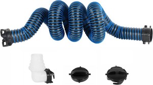 $33 10FT RV Sewer Hose with Bayonet Fittings and 4-in-1 Adapter Elbow