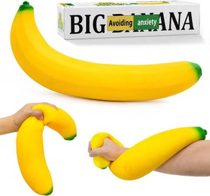 $24 18In Banana Squishy Jumbo Slow Rising Stretchy Banana Fidget Toys