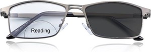 $24 YIMI Photochromic Bifocal Reading Glasses UV Outdoor Sunglasses Computer Anti Blue Light Transition Eyeglasses for Men Women