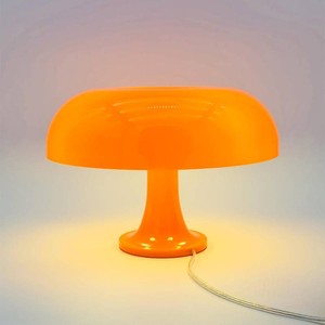 $65 Lotus Atelier Orange Mushroom Lamp for Room Aesthetic Modern Lighting for Bedroom  Cool Retro Living Room Decor (Orange)