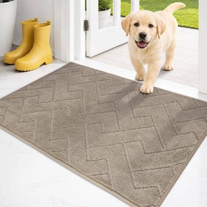 $30 PURRUGS Dirt Trapping Door Mat Indoor Entrance, 20 x 31.5, Taupe