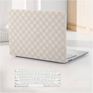 $26 for MacBook Pro 14 Inch Case 2026-2021 M1-M5 ProMax, Checker Beige