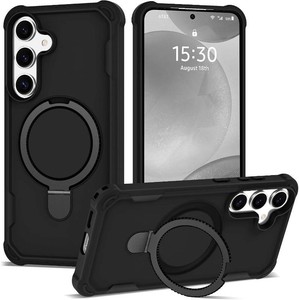 $28 Designed for Samsung Galaxy S24Plus & S25PLUS Case 6.7 with Magnetic Ring Stand Military Drop ProtectionCompatible with MagSafe Shockproof Plus Phone Case for Men Wowen BROWN COLOR (stock photo used for illustration purposes see photos for true color