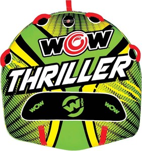 $140 Wow Sports Thriller Towable Deck Tube for Boating Adults, Tubing Boat Inflatable for Water Sports