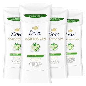 $23 Dove Advanced Care Antiperspirant Deodorant Stick Cool Essentials 4 ct for helping your skin barrier repair after shaving 72 hour odor control and sweat protection with Pro Ceramide Technology 2.6 oz