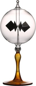 $33 Large Solar Power Crookes Radiometer Gift Home Desk Decoration (Orange)