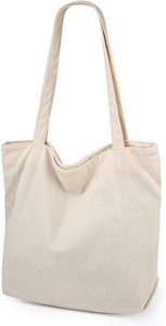 Iioscre Corduroy Tote Bag for Women,Hobo HandBags with Zipper