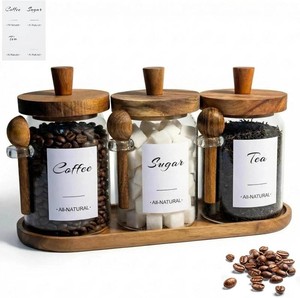 $31 3-Pack 20oz Glass Coffee Container Set