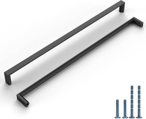 $61 6 Pack 12-35 Inch Matte Black Cabinet Pulls, Kitchen Hardware