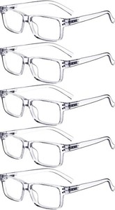 Eyekepper Readers for Men, 1.75 Reading Glasses, 5pack Transparent Women