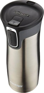 $29 Contigo West Loop Stainless Steel Travel Mug with AUTOSEAL Lid, 16oz., Stainless SteelBlack