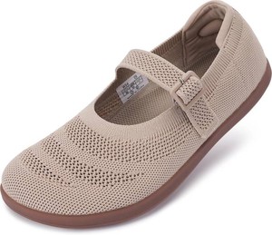 $42 WHITIN Womens Mary Jane Shoes Wide Toe Box Barefoot Flats W94 38
