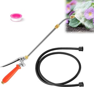 Enhon All Metal Extendable Sprayer Wand with Adjustable Nozzle & PVC Hose