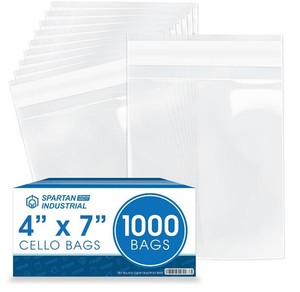 $25 4 X 7 Self-Sealing Cellophane Bags (1000 Count) Clear Treat Bags