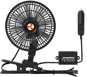 $28 12 V Oscillating Fan, 8 Portable Fan Wide-Bound Cooling Ventilation