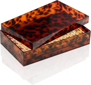 $37 Mifoci Acrylic Mahjong Case for 1.2 x 0.9 x 0.5 American Mahjong Tiles