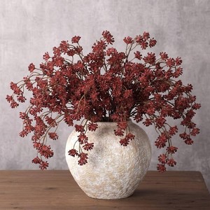 $29 Thiccywoov Fall Faux Berry Stems, 6 Pcs, Dark Brown, 16 Inch