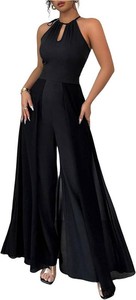 $30 OYOANGLE Womens Wide Leg Halter Jumpsuit S