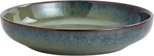 $28 Transmutation Glaze Serving Pasta Bowl,10 inch Ceramic Wide Salad Bowls,50 Ounce Large Big Fruit Bowl for Kitchen, Microwave Oven Dishwasher Safe (Green)