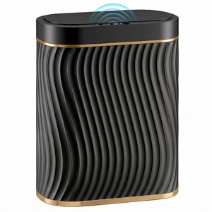 $27 Ogikey Bathroom Small Trash Can with Automatic Touchless Lid, 2.6 Gallon Smart Garbage Can Narrow Waterproof Trash Bin for Bedroom, Office, Living Room