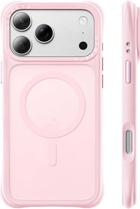 $21 ORNARTO Magnetic for iPhone 17 Pro Max Case, Translucent Matte, Chalk Pink