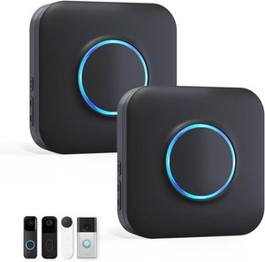 $70 WiFi Wireless Doorbell Chime for Google Nest, Ring, Blink -2 Pack