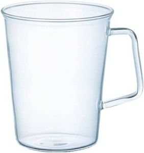 $35 KINTO CAST 8436 Latte Mug, 15.2 fl oz (430 ml), Heat-resistant Glass, Microwave and Dishwasher Safe