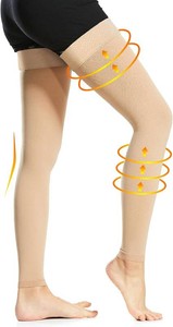$27 Ailaka Medical Compression Stockings for Women Men, Thigh High Footless 20-30mmHg Graduated Compression Socks with Silicone Band for Varicose Veins, Edema, Post-Surgery