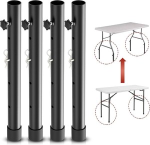 $36 Folding Table risers for Folding Tables StraightBent Leg