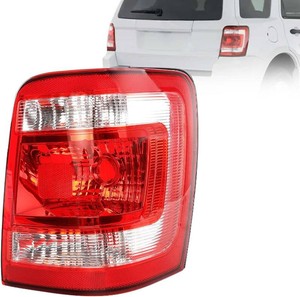 $28 Tail Light Assembly Compatible with 2008 2012 Ford Escape, Right Passenger Side Rear Tail Lights Replacement, Taillight Brake Lamp Fits FO2801210 8L8Z13404A (wo Bulbs & Harness)