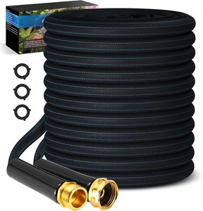 $28 Garden Hose 50ft Lightweight, Non-Expanding, Leak-Proof Metal Connector, No-Knot No-Tangle, Easy to Store and Carry, Wear-Resistant, 34GHT Flexible Water Hose, Hose for Yard, Garden, Outdoor