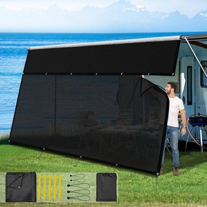 $90 RV Awning Sun Shade Screen with Zipper, 8 x 193