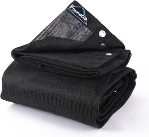 $78 FoundGo 6.6X 15 Dump Trailer Tarp Kit, Heavy Duty Dump Trailer Tarps Mesh Tarp with Grommets, Air Flow Trailer Replacement Tarp for Dump Truck Bed Cover, with 2 Pockets fit Dump Truck System