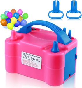 $20 Balloon Pump Electric, Electric Air Pump Replace Manual Balloon Hand Pump, US Standard Plug Balloon Inflator Pump Electric with Dual Nozzles for Balloon Arch, Balloon Stand, Party Decorations