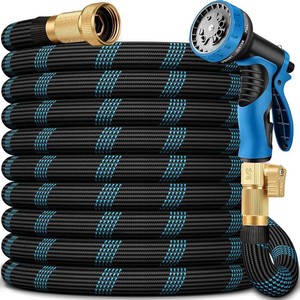 $30 50 FT Non-Expandable Garden Hose, 2026 New Upgraded Flexible Water Hose, Ultra Lightweight Non-Expanding hoses with 10 Function Sprayer, Leak proof, Pressure Resistant for Yard, Outdoor