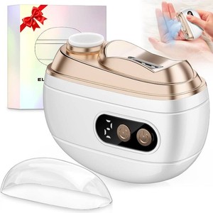$30 Electric Nail Clipper Upgraded 3 in 1 Rechargeable Automatic Nail Trimmer with LED Light & Clip Storage - USB Rechargeable for Baby, Kids,Seniors, Adults
