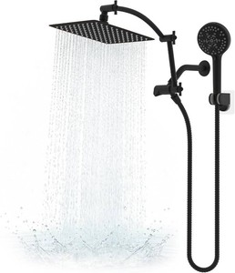 $97 Hibbent Metal 10 High Pressure Rain Shower Head Combo, Oil-Rubbed Bronze
