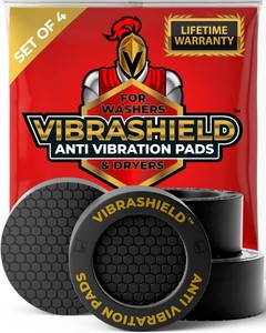 $50 Anti Vibration Pads for Washing Machine & Dryer, Fit Feet to 2.5in 4 Pack
