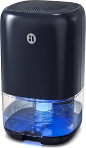 $38 TABYIK 35 OZ Dehumidifier for Bedroom RV, Quiet with Auto Shut Off, Blue